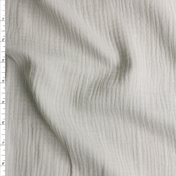Light Grey Cotton Double Gauze #26292 Fabric By The Yard
