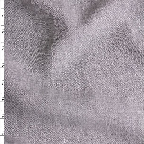Silver Chambray Linen #26338 Fabric By The Yard
