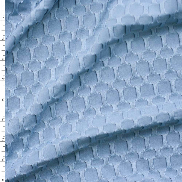 Baby Blue Honeycomb Spandex #26512 Fabric By The Yard