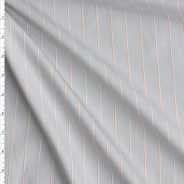 Vertical Stripe Fine Cotton Shirting #26646 Fabric By The Yard