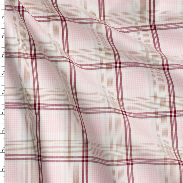 Plaid Fine Cotton Shirting #26652 Fabric By The Yard