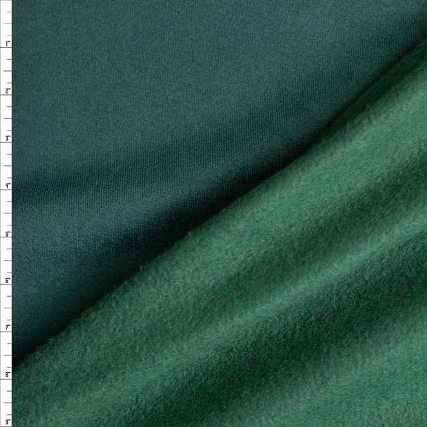 Emerald Green Cotton Sweatshirt Fleece #26719 Fabric By The Yard