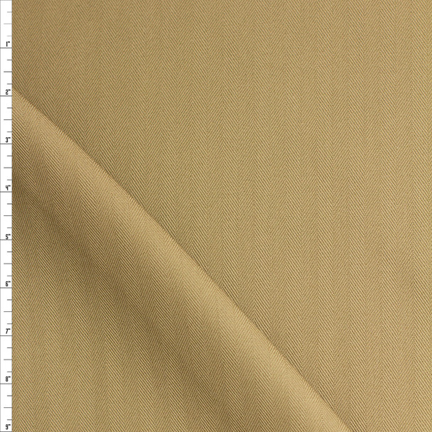 Tan Herringbone Cotton Twill #26798 Fabric By The Yard