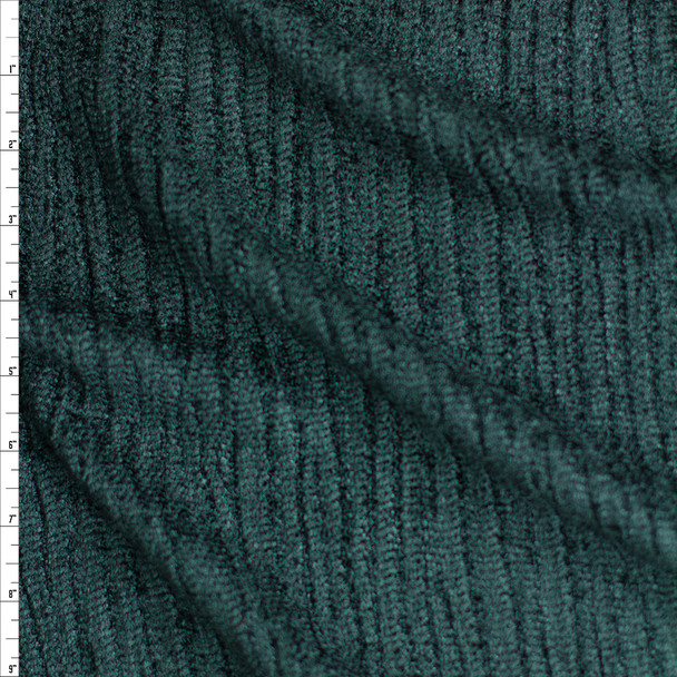 Emerald Designer Chenille Sweater Knit Fabric By The Yard