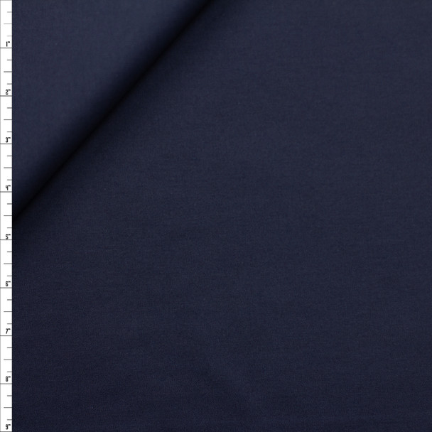 Navy Blue Midweight Cotton/Poly Poplin Fabric By The Yard