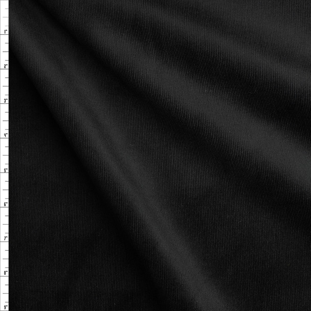Black Stretch Corduroy #26863 Fabric By The Yard