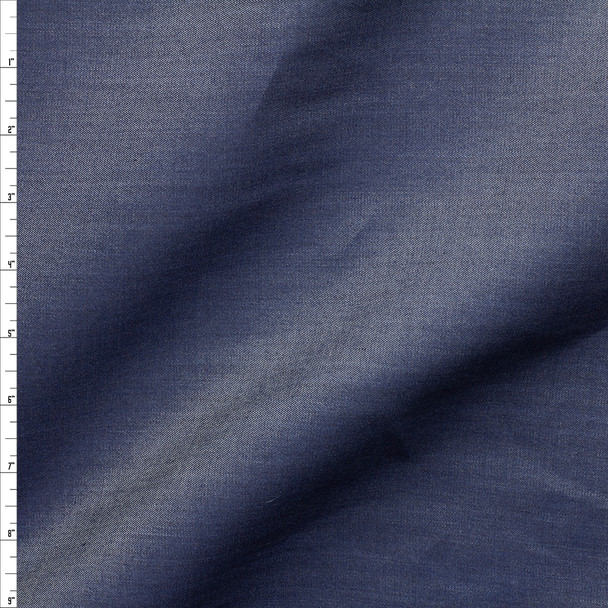 Dark Indigo Chambray #26890 Fabric By The Yard