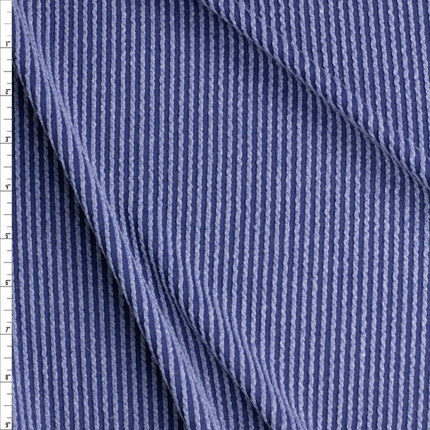 Ocean Stretch Wavy Rib Knit #26976 Fabric By The Yard