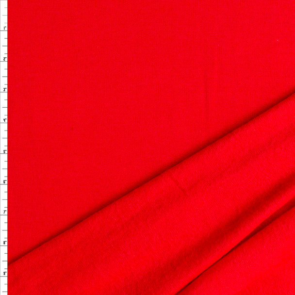 Red Modal/Spandex Sweatshirt Fleece #27158 Fabric By The Yard