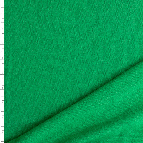 Bright Green Modal/Spandex Sweatshirt Fleece #27160 Fabric By The Yard