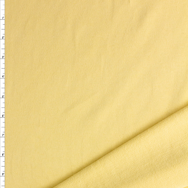 Butter Yellow French Terry #27213 Fabric By The Yard