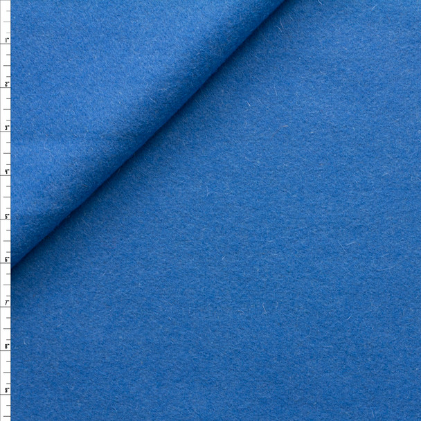 Cadet Blue Heavyweight Wool Melton Fabric By The Yard