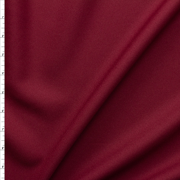 Burgundy 60” Wonder Crepe Fabric By The Yard
