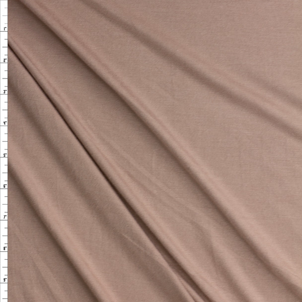 Tan Rayon/Spandex Jersey Knit #27307 Fabric By The Yard
