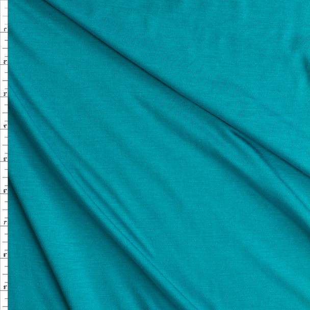 Bright Teal Modal/Spandex Jersey Knit #27313 Fabric By The Yard