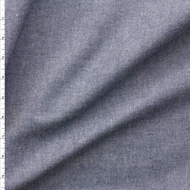 Denim Blue Cotton Chambray #27337 Fabric By The Yard