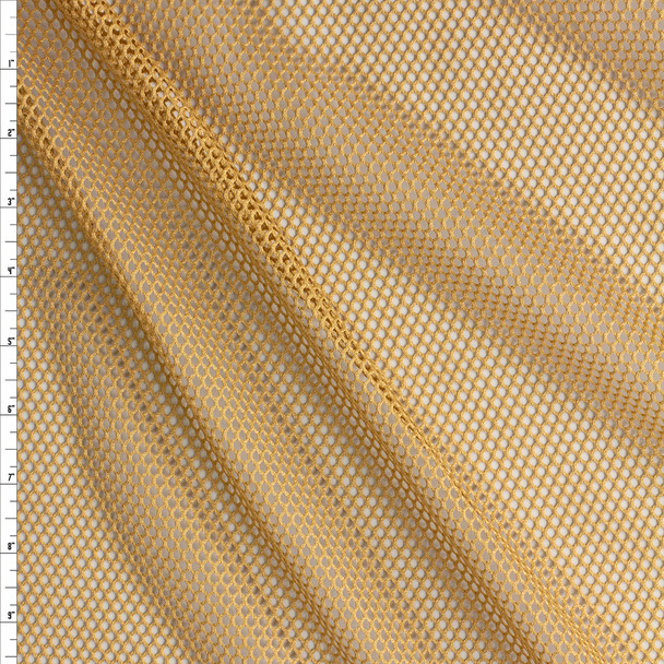 Tan Midweight Non Stretch Fishnet #27365 Fabric By The Yard