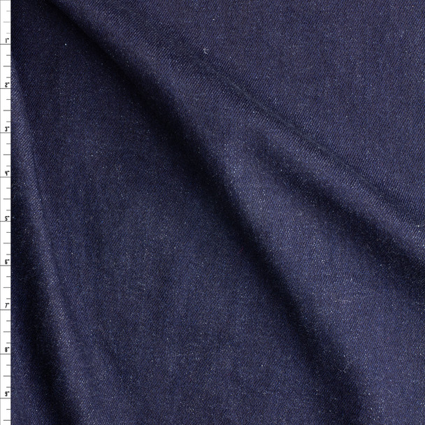 Dark Indigo Stretch Denim #27376 Fabric By The Yard