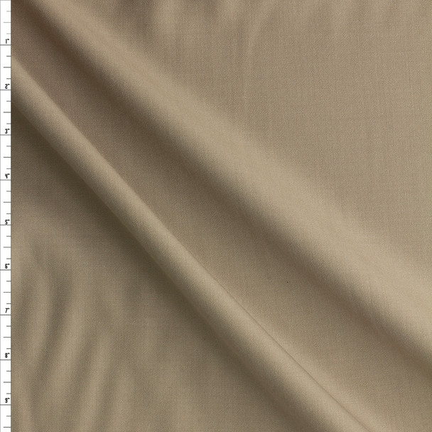 Tan Designer Wool Suiting #27549 Fabric By The Yard