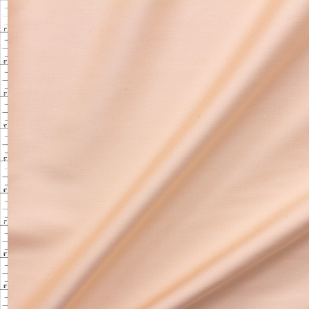 Ivory Peach Cotton Sateen #27599 Fabric By The Yard