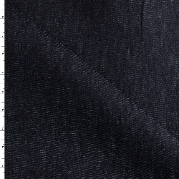 Dark Indigo 12 Oz. Designer Stretch Denim #27619 Fabric By The Yard