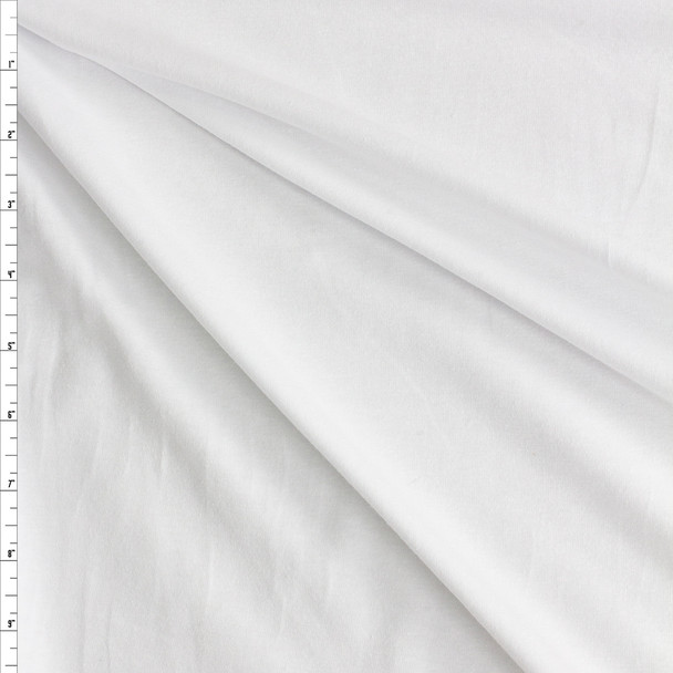 White Santa Cruz Stretch Cotton Jersey Fabric By The Yard