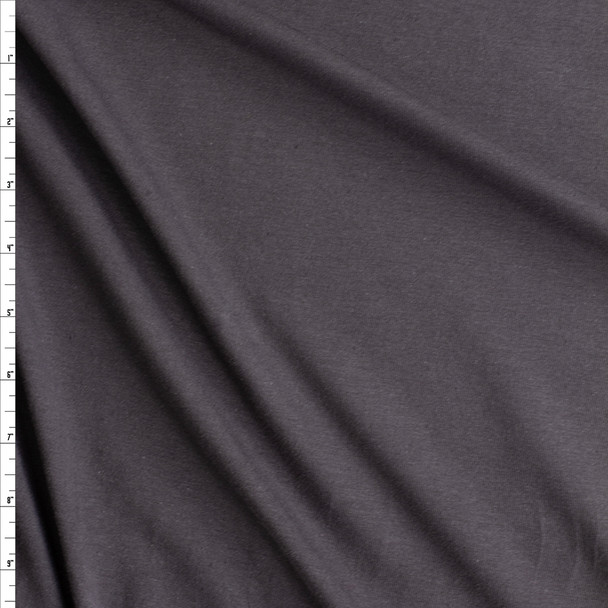 Charcoal Santa Cruz Stretch Cotton Jersey Fabric By The Yard