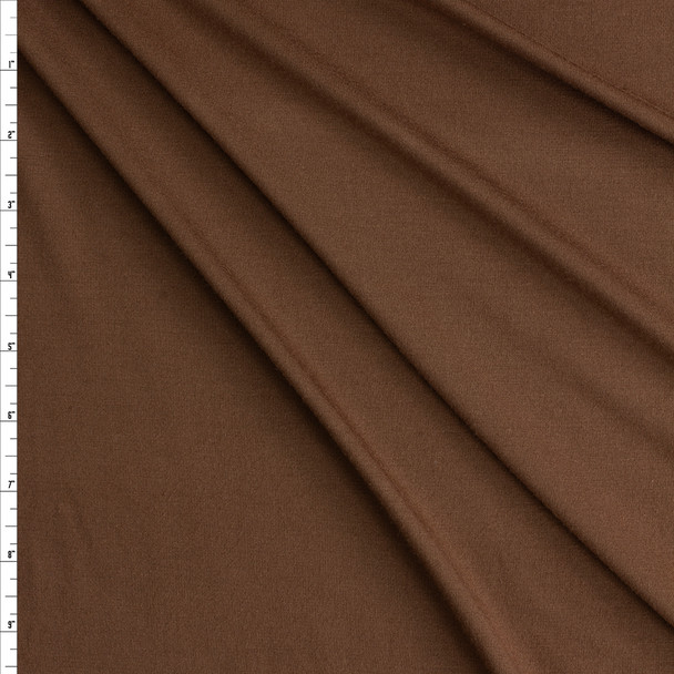 Chocolate Designer Modal/Spandex Knit #27658 Fabric By The Yard