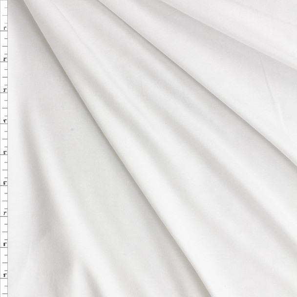 White Designer Modal/Spandex Knit #27659 Fabric By The Yard