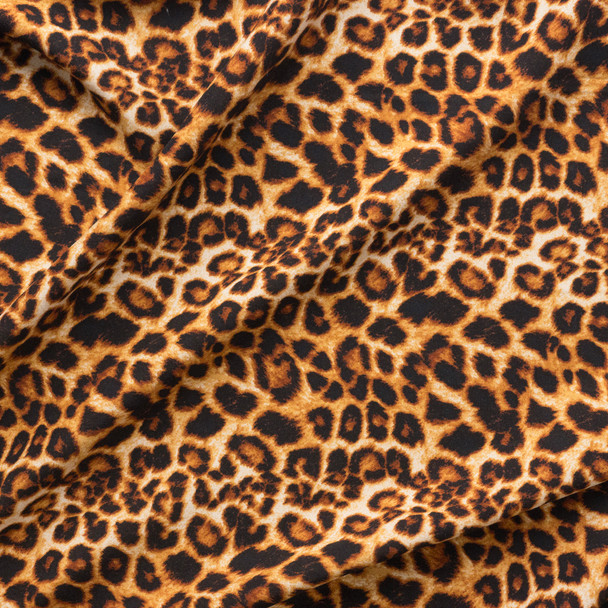 Cheetah Print Rayon Challis #27680 Fabric By The Yard