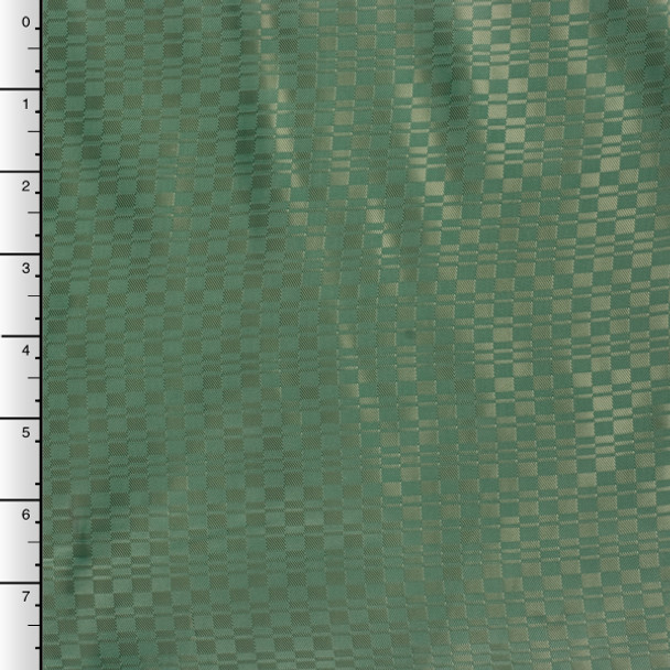 Forest Green Geometric Patterned Lining Fabric