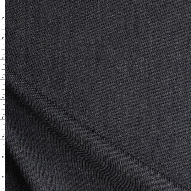 Dark Charcoal Diagonal Textured Twill #27694 Fabric By The Yard