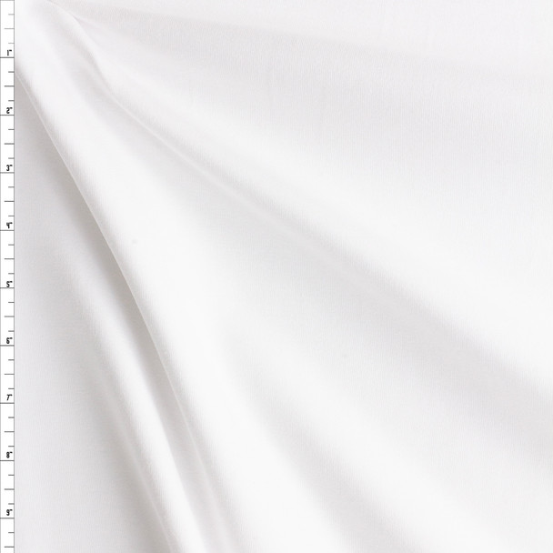 White Heavyweight Cotton Ribbing #27712 Fabric By The Yard