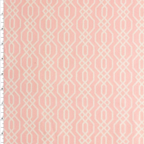 Blush Key Weave Cotton Novelty Print #27772 Fabric By The Yard