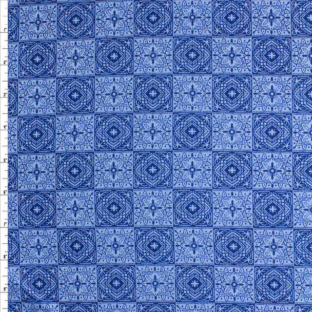 Ldv Tiles Cotton Novelty Print #27775 Fabric By The Yard