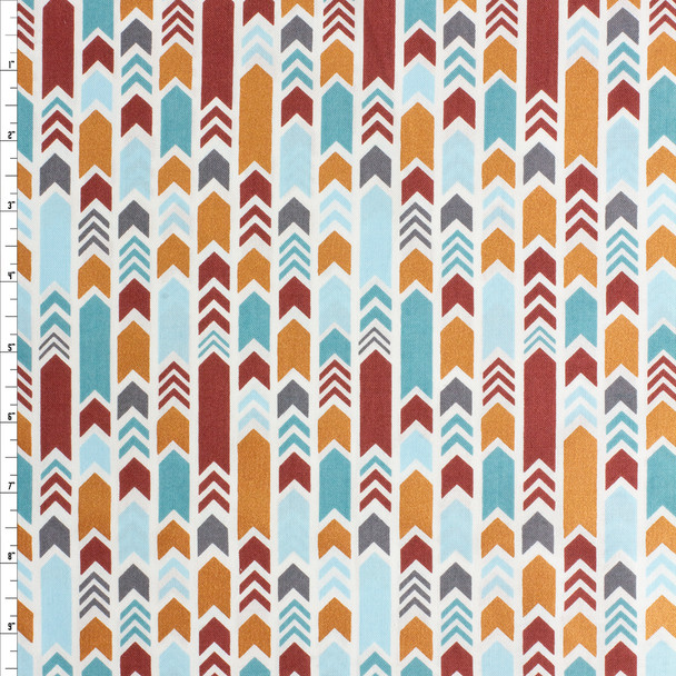 Marsala Moment Arrows Cotton Novelty Print #27776 Fabric By The Yard