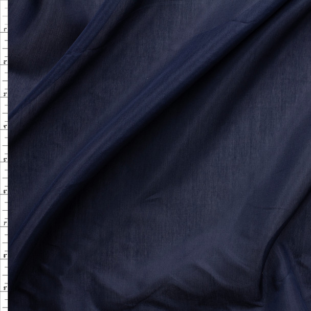 Dark Navy Cotton/Silk Lawn #27815 Fabric By The Yard