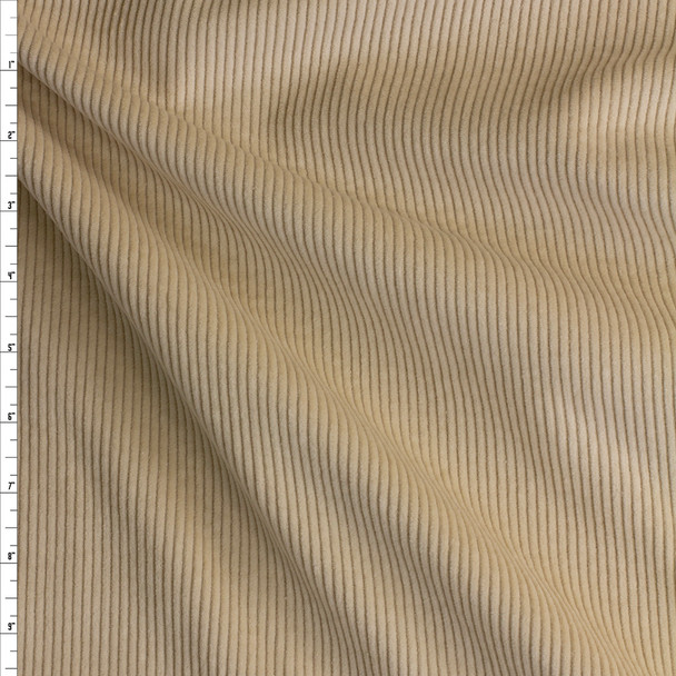 Light Tan 8 Wale Corduroy #27849 Fabric By The Yard