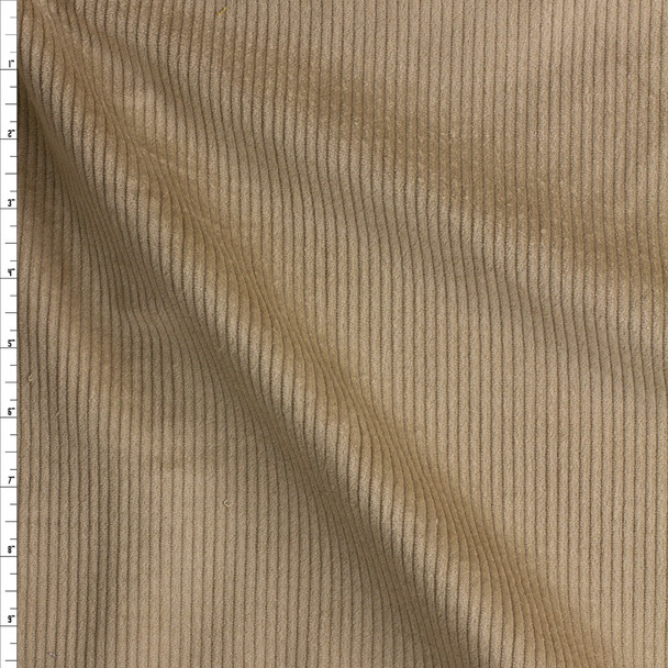 Tan Stretch 8 Wale Corduroy #27852 Fabric By The Yard