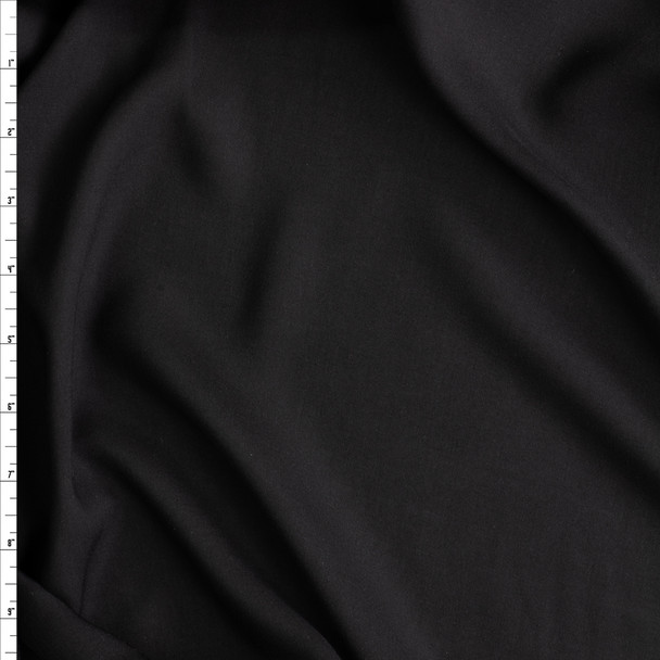 Black Tencel Challis #28271 Fabric By The Yard