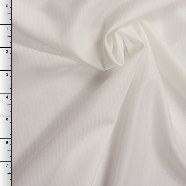 White on White Stripe Japanese Poly Lining