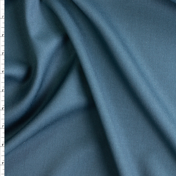 Teal Italian Wool Suiting #28795 Fabric By The Yard