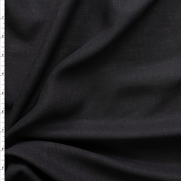 Black NYC Designer Lightweight Linen/Cotton #29164 Fabric By The Yard
