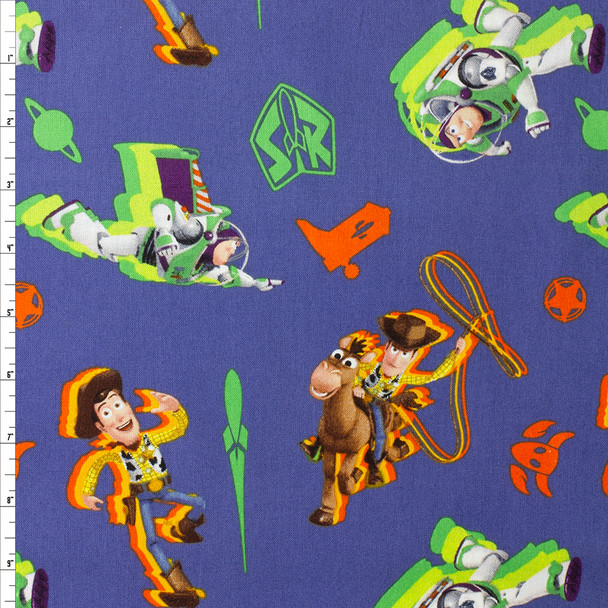 Toy Story Buzz and Woody Quilter’s Cotton from Spring Creative #30206 Fabric By The Yard