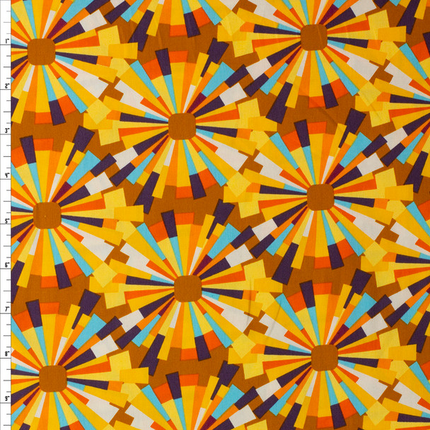 Aura Leis Burst Pineapple Cotton Poplin from Art Gallery Fabrics #30255 Fabric By The Yard