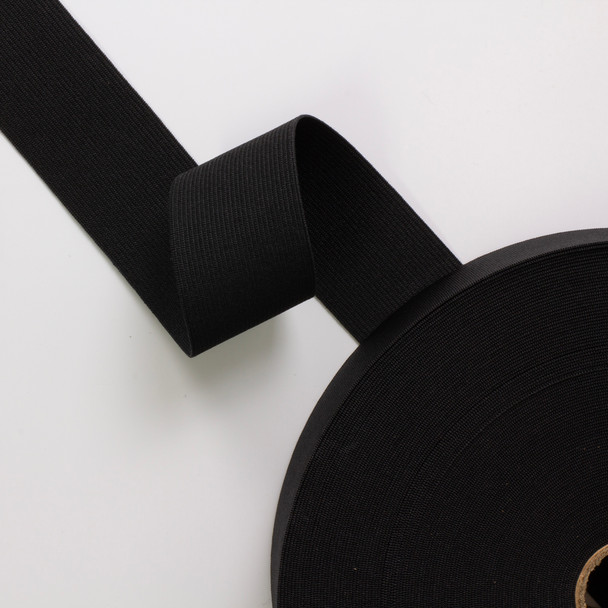2" Black Corset Elastic - By The Yard