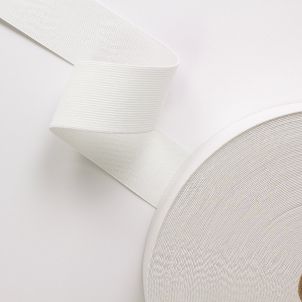 2" White Corset Elastic - By The Yard