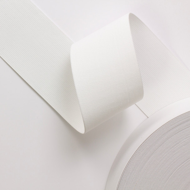 3" White Corset Elastic - By The Yard