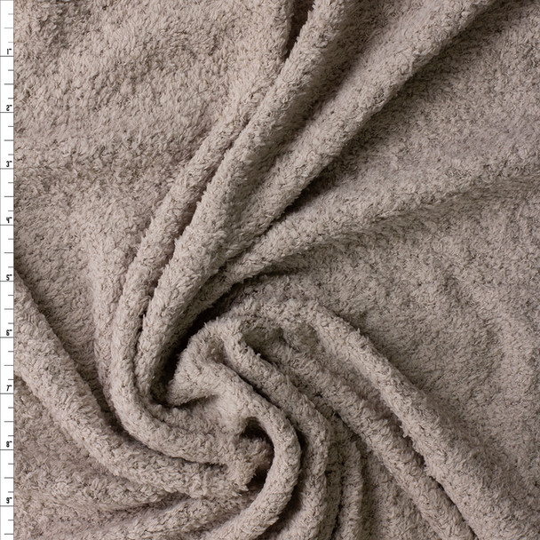 Taupe Super Soft Stretch Cuddle Knit #30370 Fabric By The Yard
