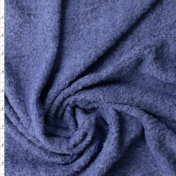 Denim Blue Super Soft Stretch Cuddle Knit #30371 Fabric By The Yard
